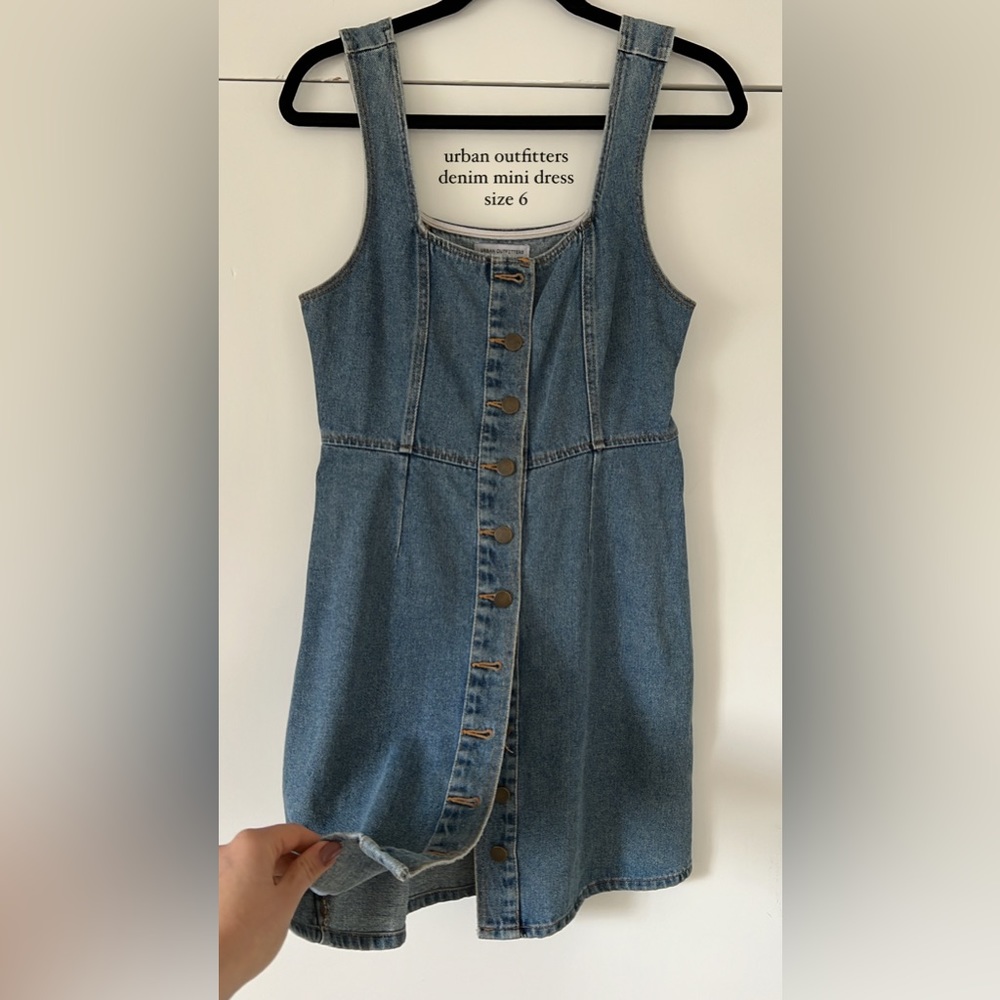 Denim Minidress - Size 6
